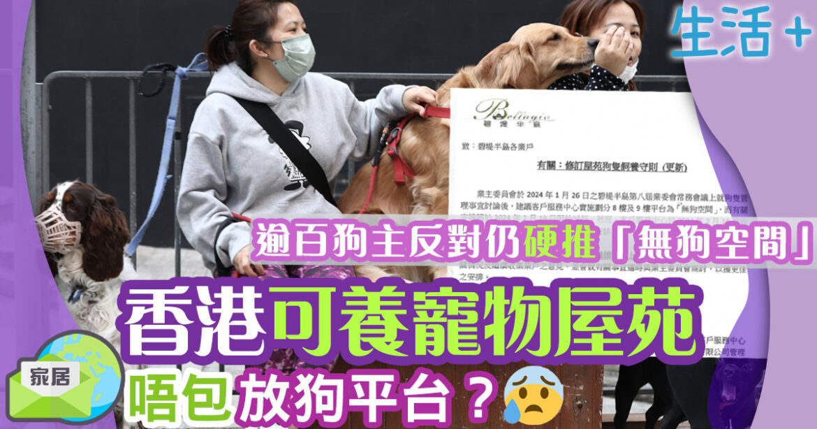 住狗籠都需要活動空間　香港可養寵物屋苑唔包放狗平台？內附深井、荃灣可養狗屋苑清單