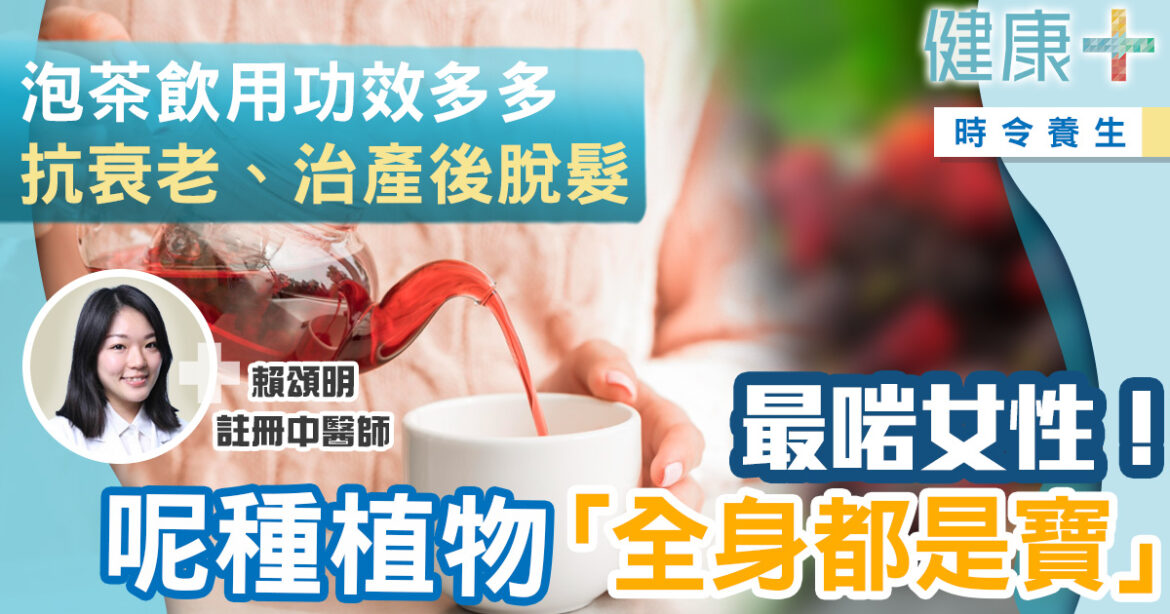 女性養生｜1植物「全身都是寶」最啱女性！泡茶飲用抗衰老、治產後脫髮