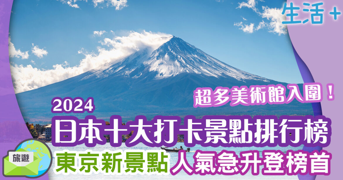 2024日本旅遊必去 十大人氣打卡景點 東京人氣景點登榜首