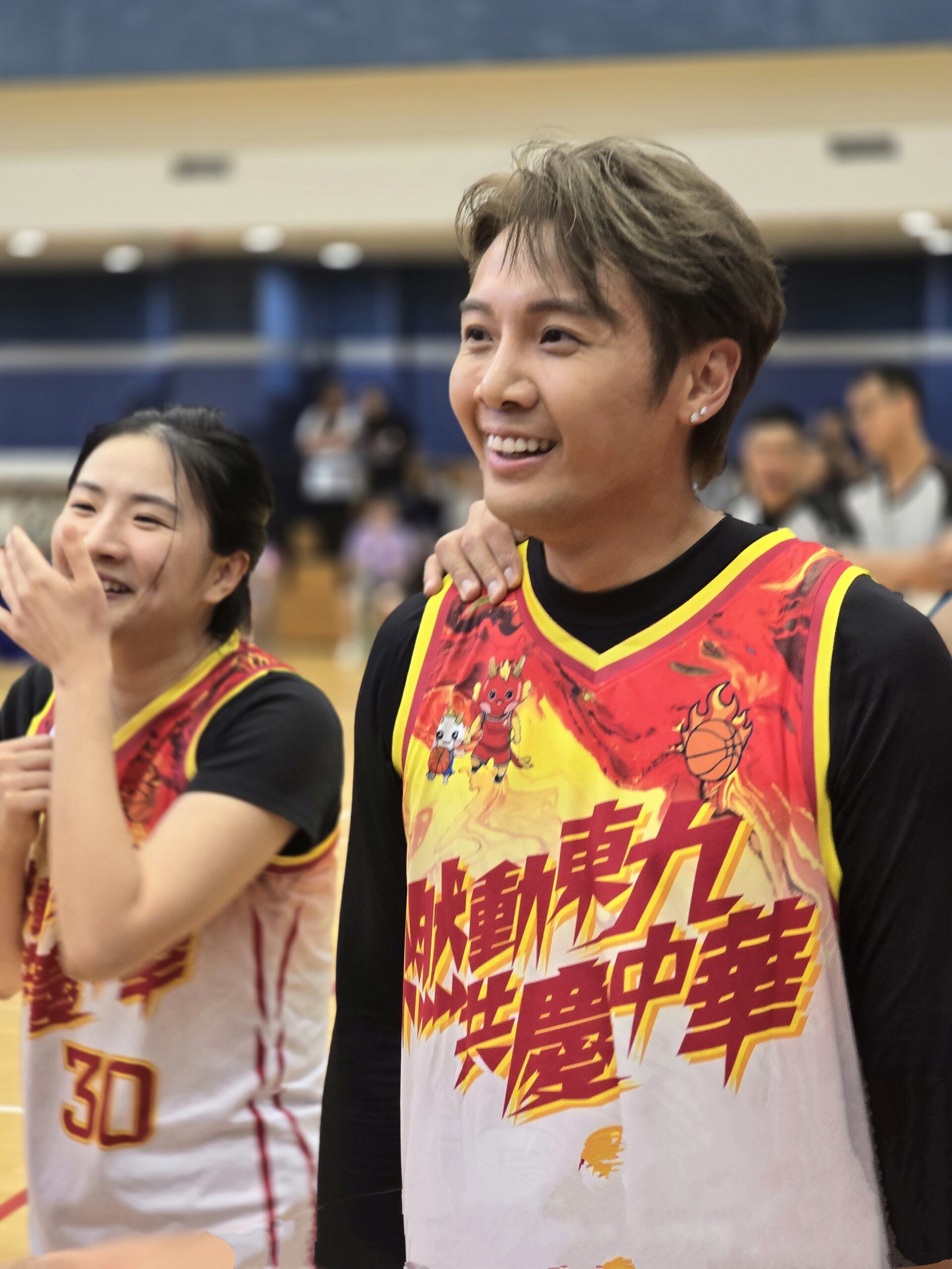 娛樂-燃動東九共慶中華-嘉賓籃球表演賽-林盛斌