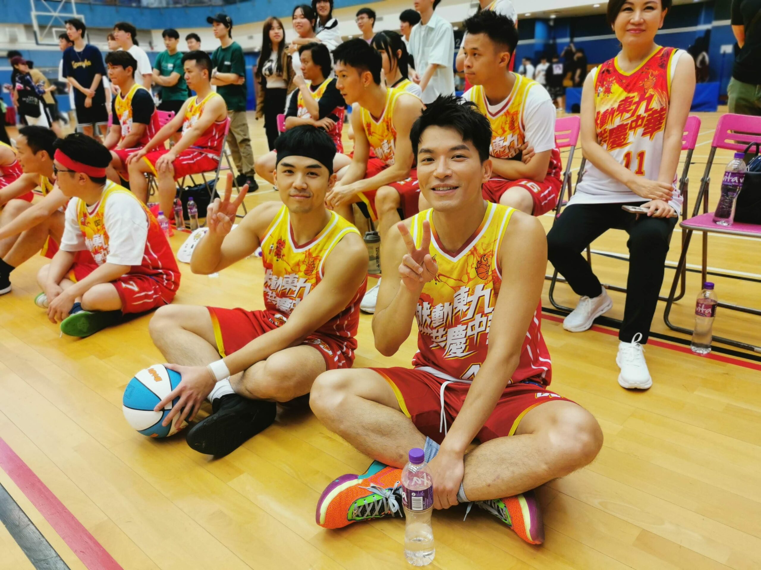 娛樂-燃動東九共慶中華-嘉賓籃球表演賽-林盛斌