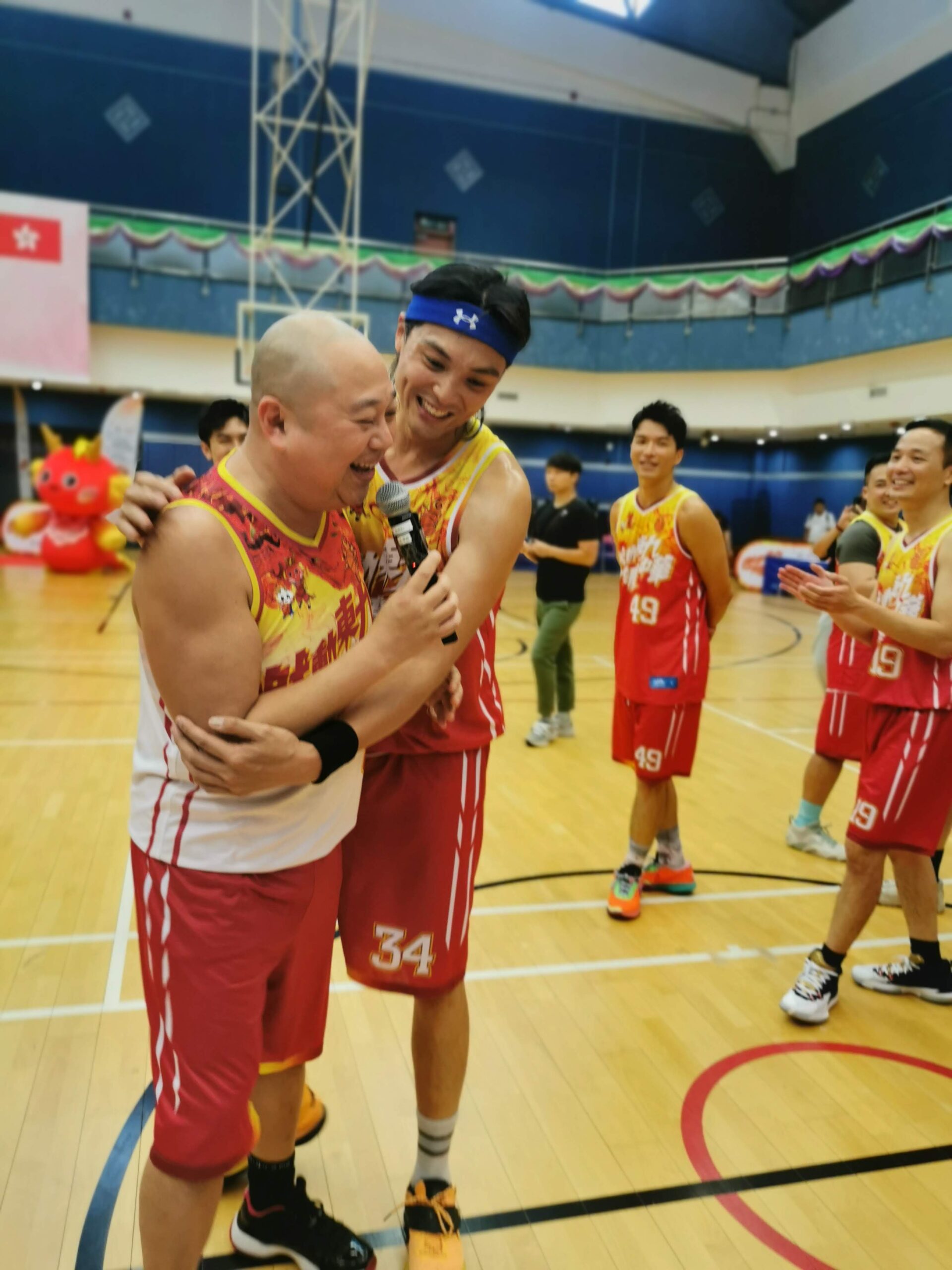 娛樂-燃動東九共慶中華-嘉賓籃球表演賽-林盛斌