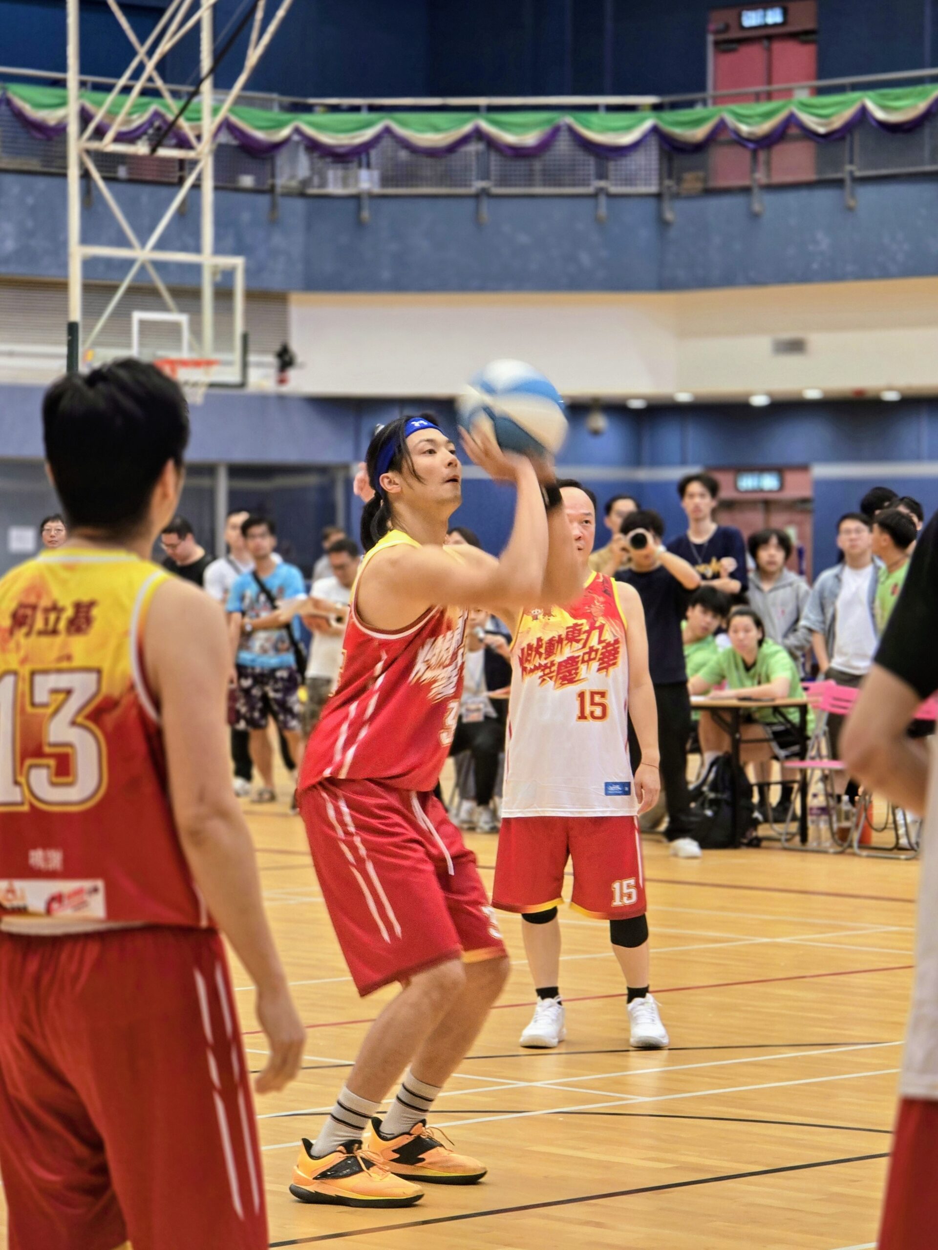 娛樂-燃動東九共慶中華-嘉賓籃球表演賽-林盛斌