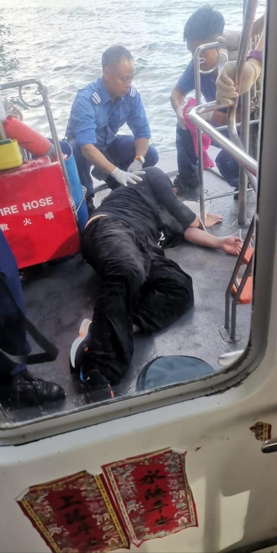 娛樂-姜濤-西環墜海-獲救