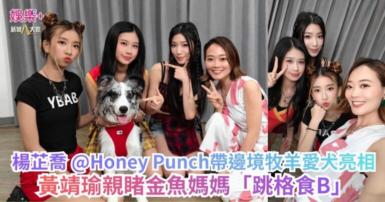 《寵愛您》｜楊芷喬 @Honey Punch帶邊境牧羊愛犬亮相 黃靖瑜親睹金魚媽媽「跳格食B」